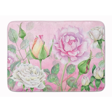 Jensendistributionservices Rose Garden Machine Washable Memory Foam Mat MI2552715
